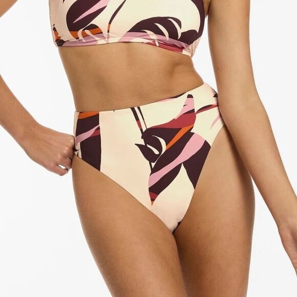 NWT Jets Australia shadow palm high leg bikini bottom - Picture 3 of 7